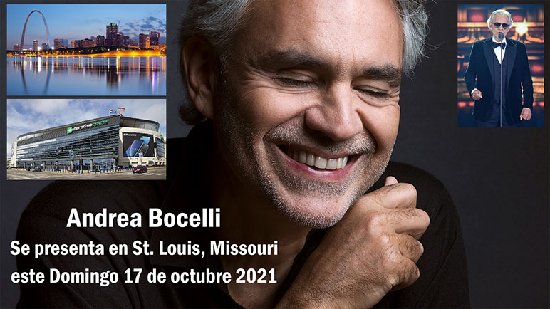 andrea bocelli, cantante de opera, musica, entretenimiento, eventos Sy. Louis, enterprise center, 